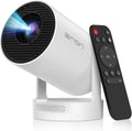 [Enfoque eléctrico] Miniproyector portátil con soporte 4K, Bluetooth 5.4 WIFI6, altavoz base de 5 vatios, 260 ANSI, Android 11, rotación de 210°, corrección trapezoidal automática Proyector de video HY300 PLUS 