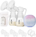 Extractor de Leche Doble NCVI 8122 | Electrico Portatil | 4 Modos 9 Niveles | Succion Grado Hospital 280mmHg | USB Recargable