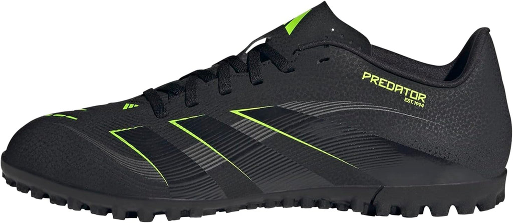 Adidas Unisex Club Turf, Black/Carbon/Lucid Lemon, 9.5