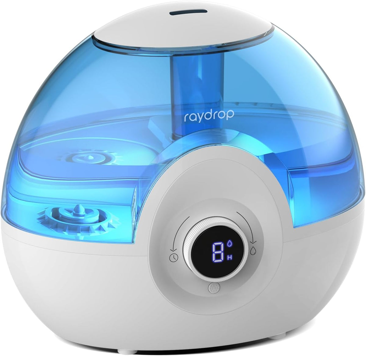 USADO-Humidificador Raydrop 2.2L Vapor Frío | Silencioso 26dB | 30 Horas | Temporizador + Luz Nocturna | Bebés y Plantas | 1 Unidad