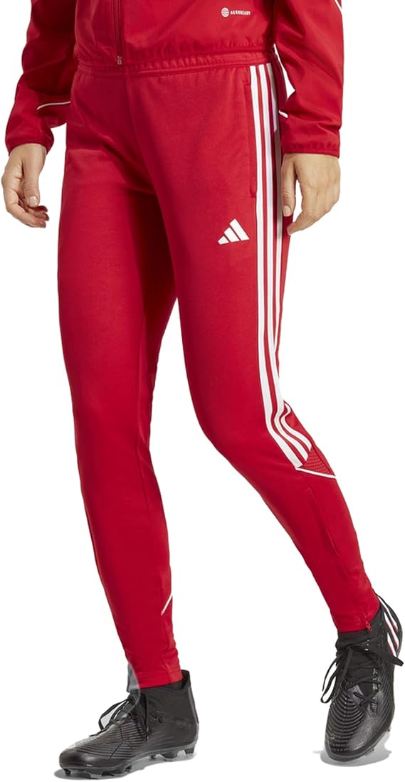 adidas Tiro 23 – Pantalones de Liga para Mujer Talla 2X Color Rojo/Blanco