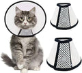 ⚠️ Son 3 Piezas — Cono Recuperación Mascotas, 2 Unidades Collar Isabelino para Gato, Plástico Ligero, Gatos 3-5 kg, Perros Pequeños y Conejos