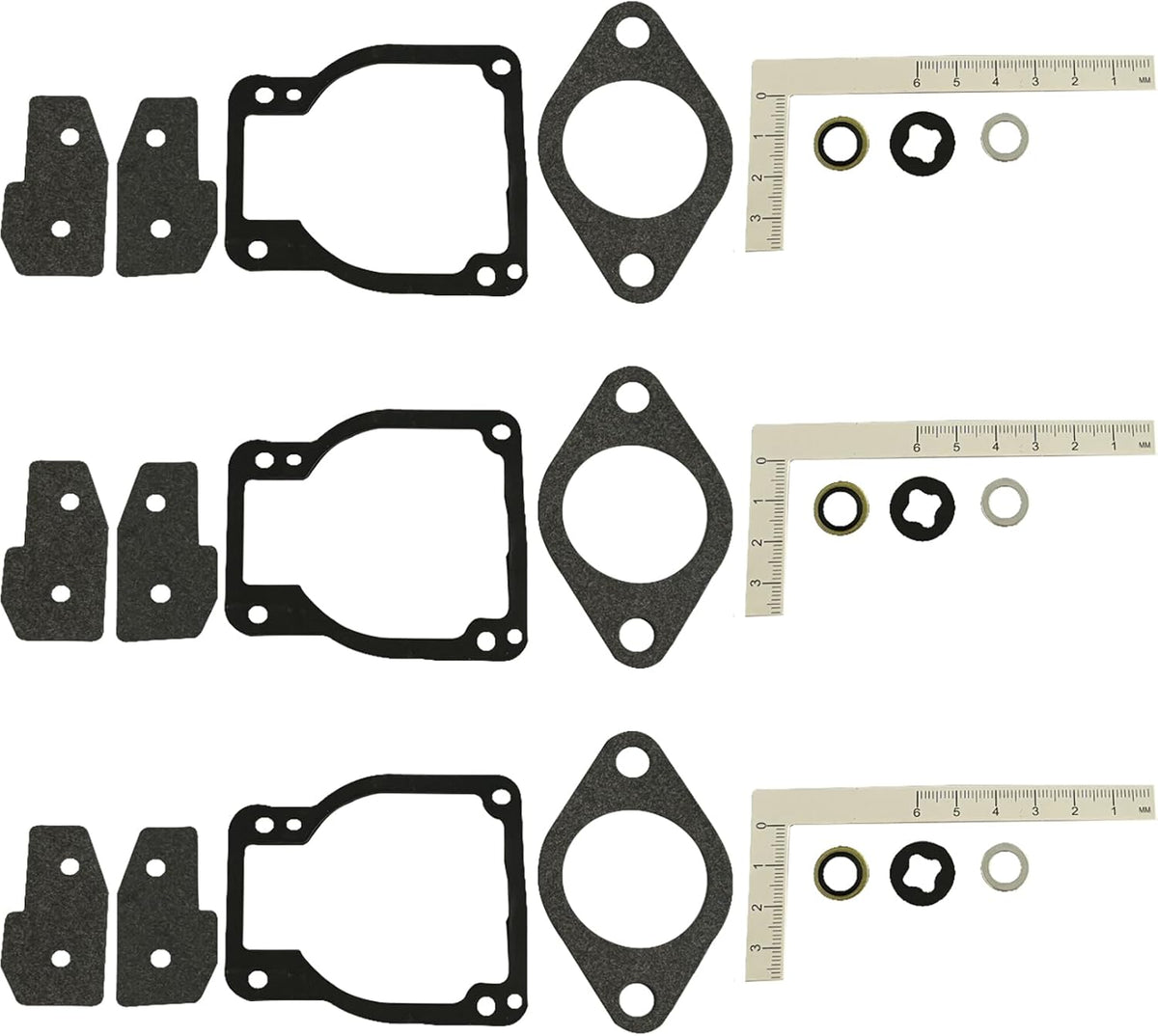 Kit reconstrucción carburador Trucktok 1395-811223-1, repuesto motores fuera borda Mercury Mariner 30-90 HP (paquete 3)
