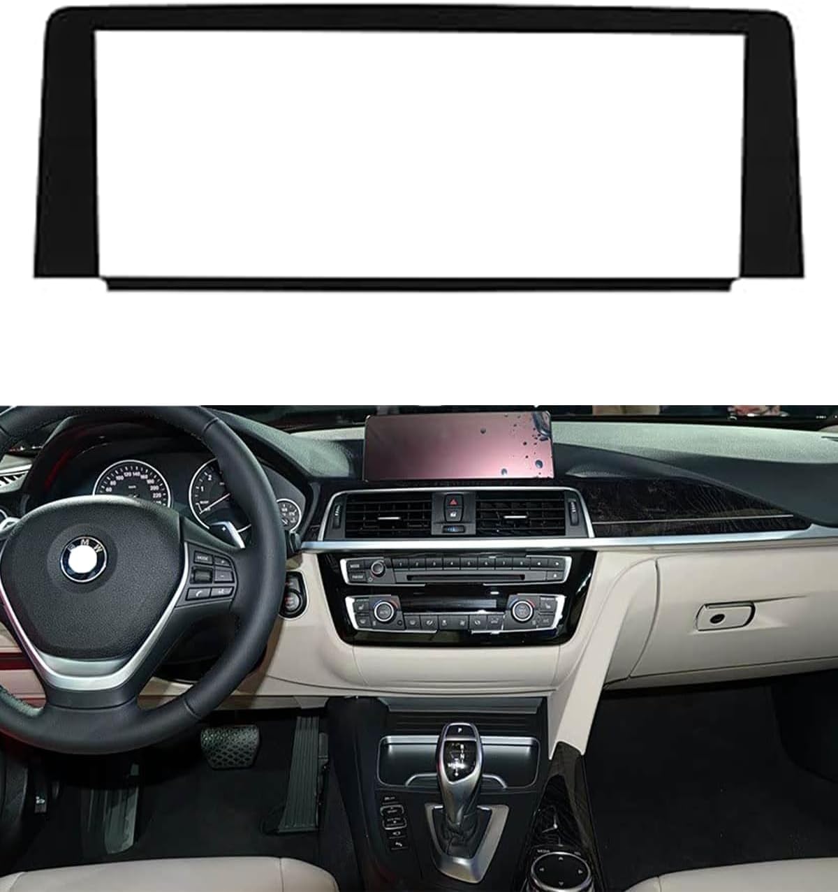 LQ088K9RA01 Pantalla de cristal de repuesto de 8,8" para BMW Serie 3 y 4 L7 CID High 2012-2017 F30 F31 F32 F33 F34 F36 Pantalla de información OEM 9292248 (SIN panel LCD)