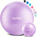 kisnbld Pelota de Ejercicio Extra Gruesa | Balon de Yoga Antiestallido para Embarazo y Estabilidad | 4 Tamanos con Bomba de Pie, Uso Rudo