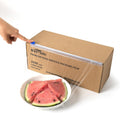Película Plástica para Alimentos de 30 cm de Ancho, 610 Metros de Largo, Resistente, con Cortador Deslizante, Uso Comercial