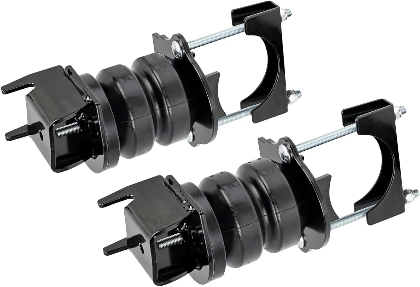V VELAMEIS 2PCS FR1504E Rear Suspension Enhancement System Kit Rubber Helper Springs for 2015-2024 Ford F150 2WD/4WD - 6000lbs Load Capacity Replaces Rear Air Helper Springs Fit