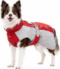 BECROWM Dog Coat Dogs Jacket Waterproof Reflective Adjustable Dog-Winter Coats for Small/Medium/Large Dogs Dachshund Coat-(Red, Large)