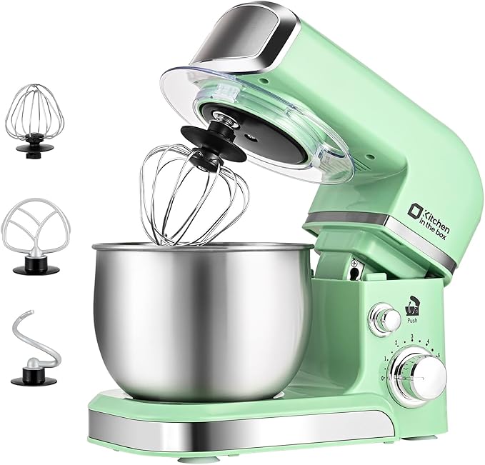 Batidora de Pedestal Kitchen in the Box 3.2Qt | 6 Velocidades | Verde | 3 Accesorios
