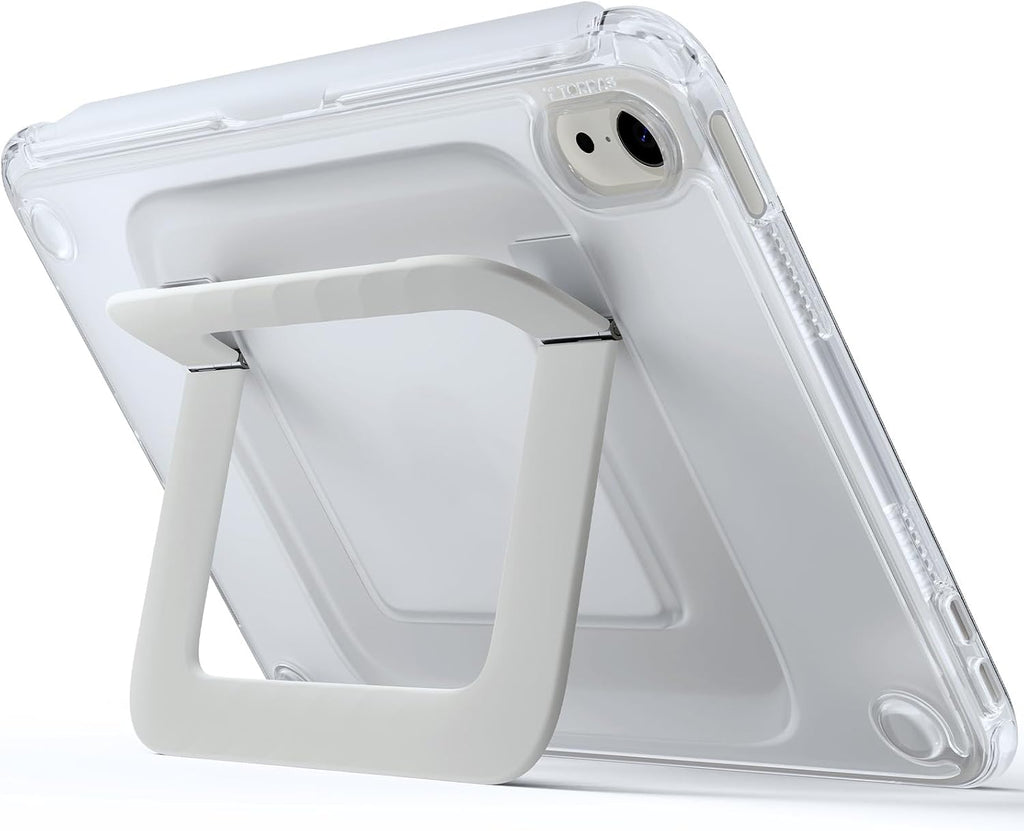 Funda TORRAS Ostand K3 Neo para iPad mini 7 A17 Pro, funda para iPad mini 6, ángulos de visión ajustables, soporte ultra estable, funda protectora delgada a prueba de golpes con soporte para lápiz, acabado mate translúcido.