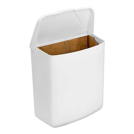 Receptáculo de Higiene Femenina Hospeco Plástico ABS Blanco – Uso Comercial
