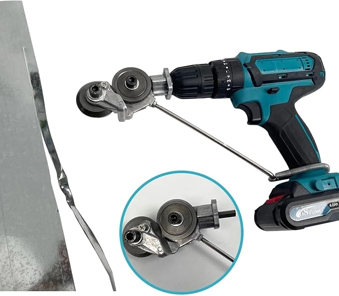 Adaptador de tijera para taladro eléctrico, cortador de chapa de acero aleado, para cortar papel, chapas metálicas, cuchilla para chapa metálica para cortar hierro, chapa blanca, acero, cobre, aluminio.