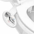 LUXE Bidet NEO 320 - Agua caliente, doble boquilla, autolimpiante, accesorio de bidé no eléctrico para asiento de inodoro, presión de agua ajustable, lavado posterior y femenino (blanco)