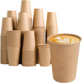 BYSNOW Paquete de 300 vasos de papel para café de 355 ml (12 oz), vasos desechables de papel kraft, vasos para bebidas frías o calientes para agua, café y jugo.