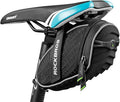 Bolsa para sillín de bicicleta ROCKBROS, bolsa para sillín de bicicleta debajo del asiento, carcasa 3D, bolsa para sillín de ciclismo para bicicletas de montaña y carretera, color negro.