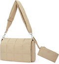 CLUCI Puffer shoulder bag Nylon padded woven handbag designer crossbody dupes women down purse