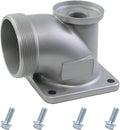 abliubale Salida roscada NPT de 3 pulgadas con 4 pernos Compatible con bomba de agua general de 3 pulgadas Piezas para bomba de agua semitrasera