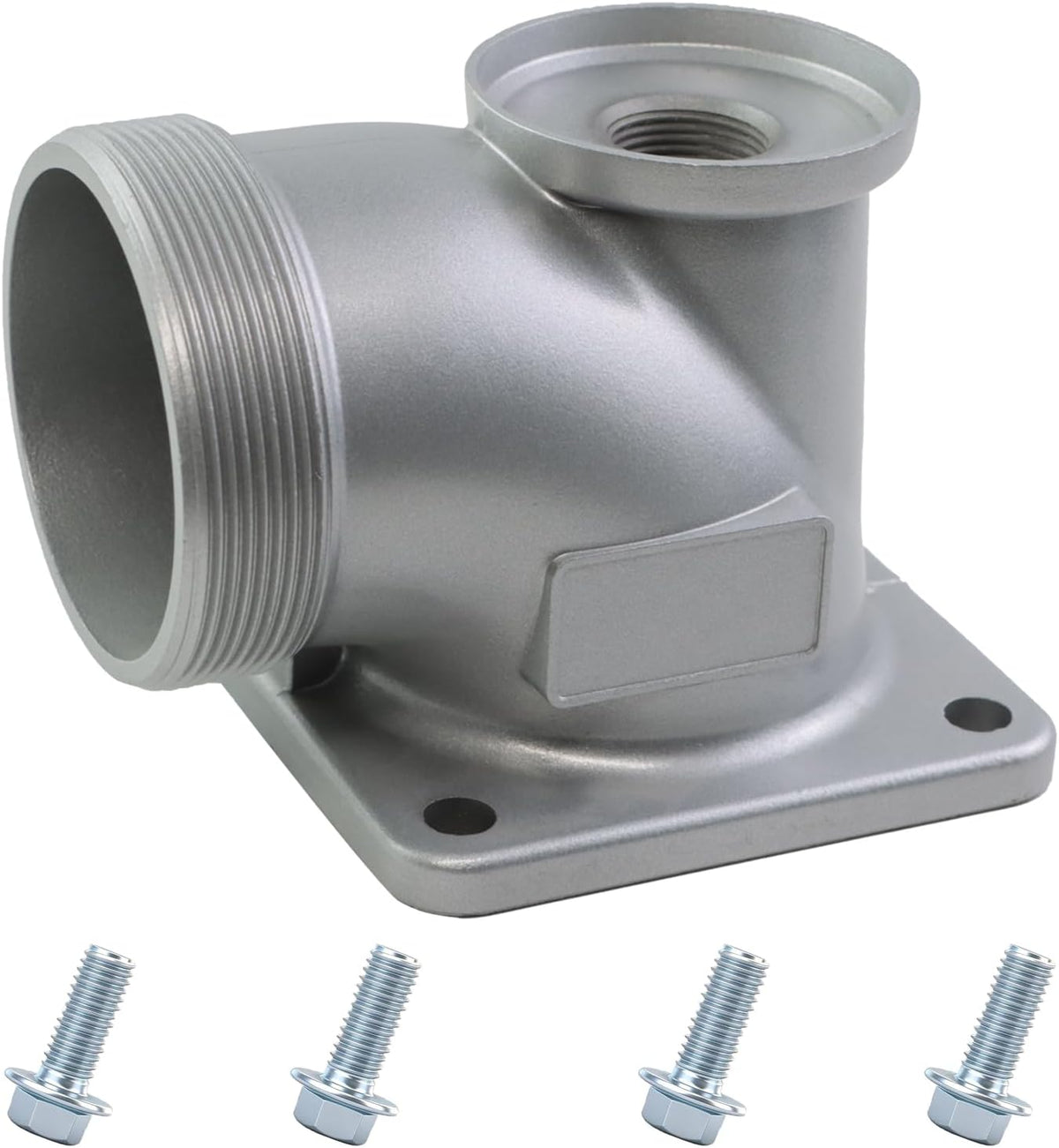 abliubale Salida roscada NPT de 3 pulgadas con 4 pernos Compatible con bomba de agua general de 3 pulgadas Piezas para bomba de agua semitrasera