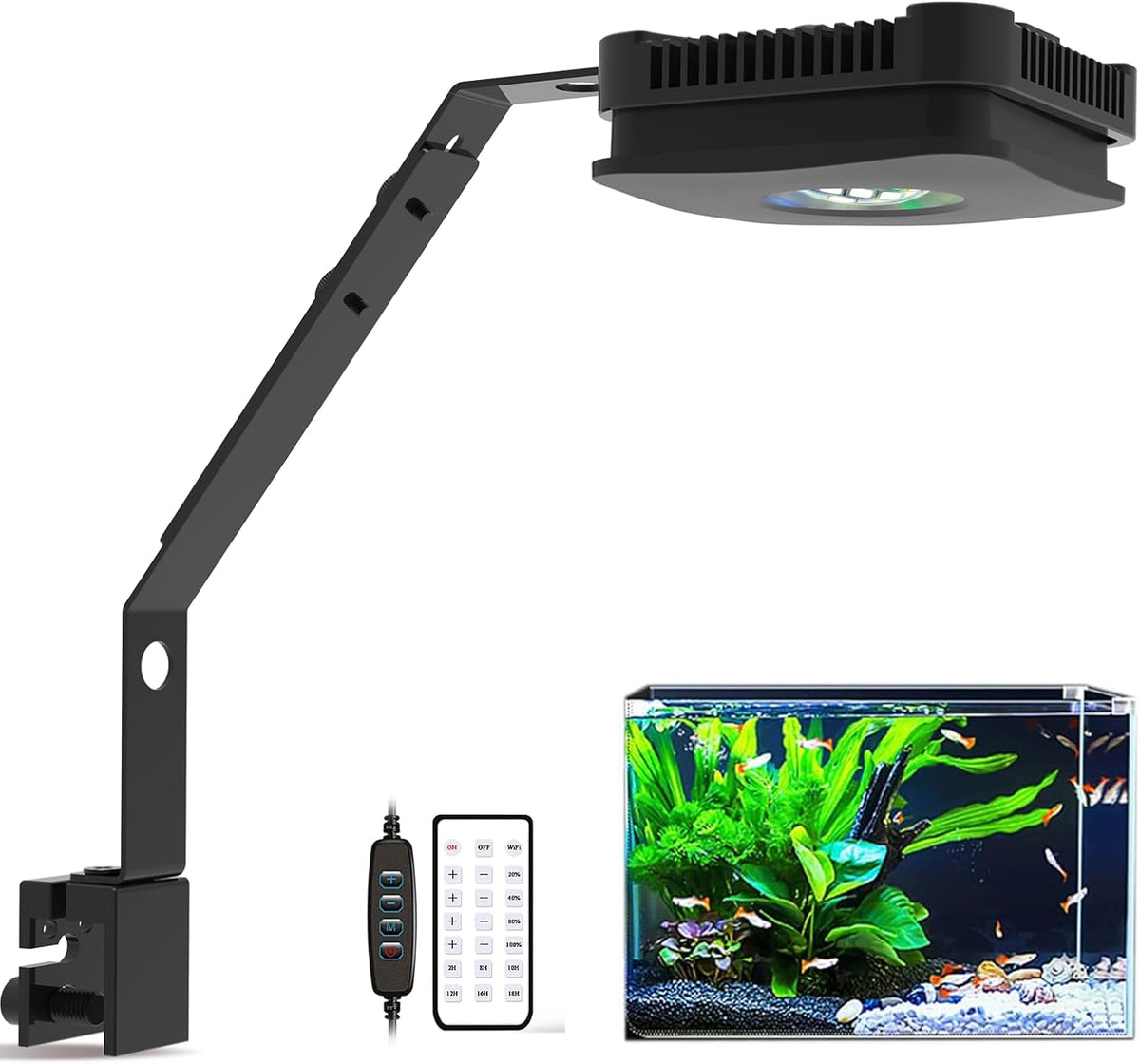 Lámpara LED Lominie de 26 W para acuario de agua dulce