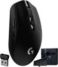 Logitech G305 Lightspeed – Mouse Óptico Inalámbrico para Gaming, Color Negro