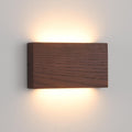 Aplique de pared LED lineal de madera QJCMUUYI, luz de pared regulable, lámpara de pared larga de madera, luminarias de pared para pasillo, luces montadas en la pared, lámpara de luz cálida