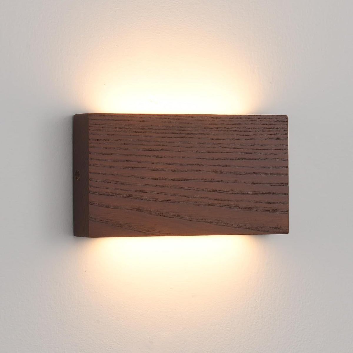 Aplique de pared LED lineal de madera QJCMUUYI, luz de pared regulable, lámpara de pared larga de madera, luminarias de pared para pasillo, luces montadas en la pared, lámpara de luz cálida