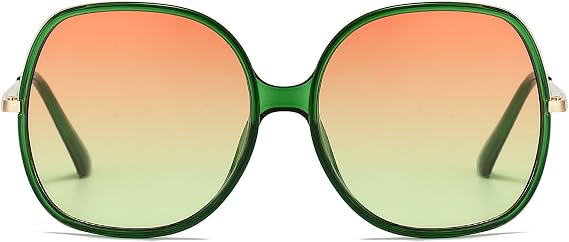 Freckles Mark Gafas de sol cuadradas de gran tamaño de los años 70 para mujer, marco de plástico rectangular vintage