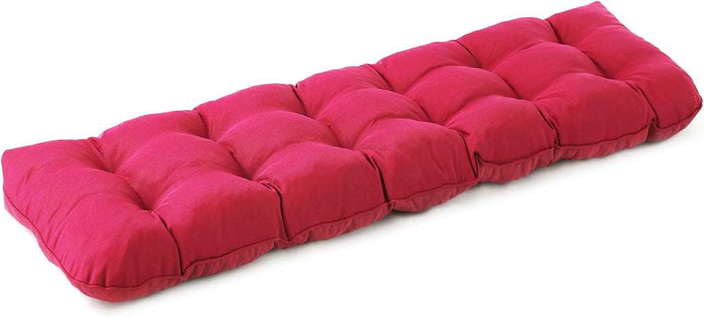 IPYNBAP Cojin para Banca Exterior 48x18x5 Pulgadas | Impermeable, Acolchado, Anti-Decoloracion (Burdeos)ARTICULO VIENE COMO SE OBSERVA EN LA SEGUNDA IMAGEN