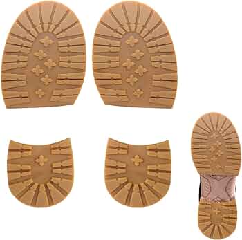 Suela y tacón de goma de repuesto para zapatos, almohadillas antideslizantes para suela, protector de tacón, reparación de suela, agarres de repuesto para la parte inferior de los zapatos