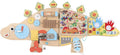 Dqoetort Activity Wall Busy Board-Dinosaur Wall Mounted Foldable Kids 3–7 Toy-Sturdy BPA-Free Wood-Interactive Montessori Educational Toys Autism Sensory Panel for Playrooms/Preschool,31.5 * 14.2 in