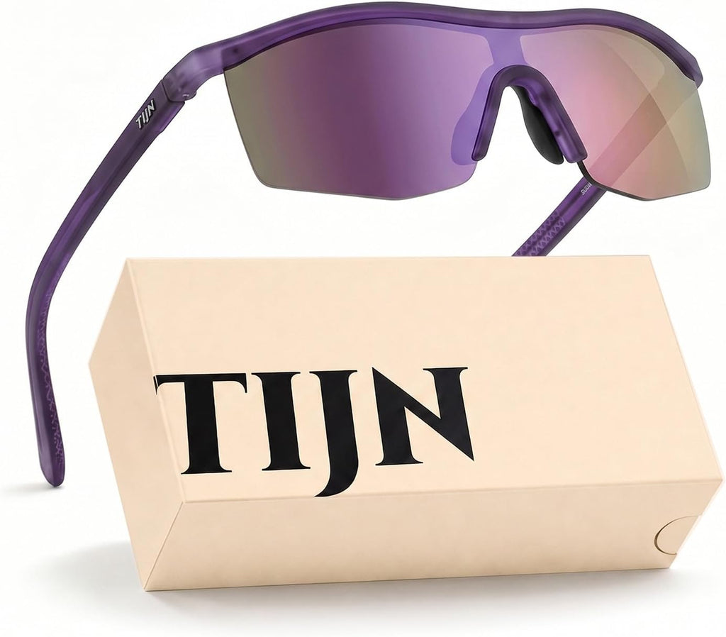 Gafas de sol deportivas antideslizantes TIJN para hombre y mujer, protección UV400 para correr, béisbol, ciclismo, golf, senderismo, pesca y actividades al aire libre, Mechapulse.