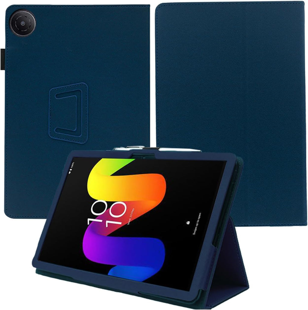Funda BOVUGAC para TCL TAB 8 Gen 2 8.7" | Soporte Plegable, Porta Lápiz y Correa de Muñeca (Azul Oscuro)