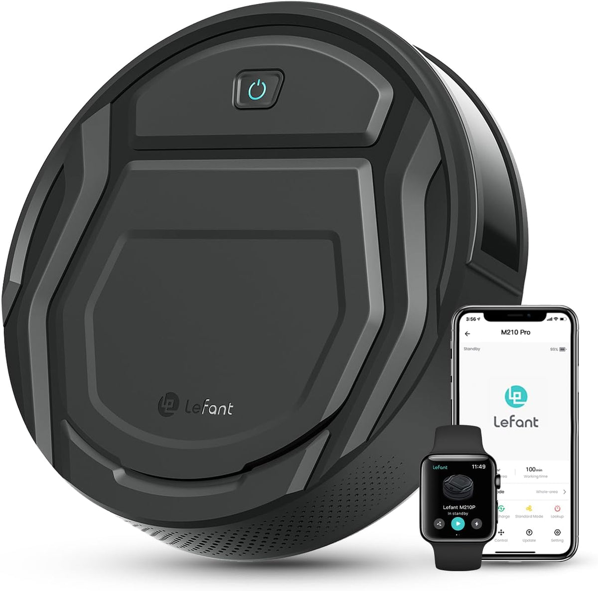 Lefant M210 Pro Aspiradora Robot 4000 Pa – Presenta Uso, No Afecta su Funcionamiento | WiFi/App/Alexa, Mascotas