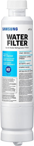 SAMSUNG Filtro Genuino para Agua y Hielo de Refrigerador | Filtración de Carbón Activado | Agua Limpia y Clara | Vida de 6 Meses | HAF-CIN/EXP | Pack de 1