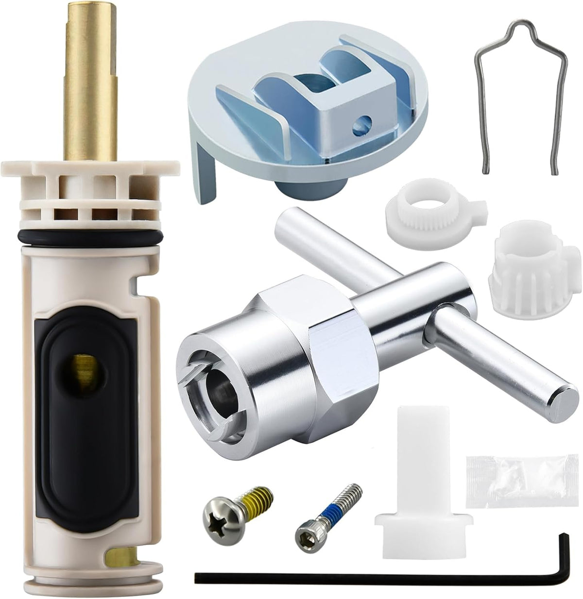 ⚠️ USADO | FALTA UNA PIEZA - Kit Cartucho de Extractor para Ducha Moen 1222 Núcleo Latón | Posi-Temp