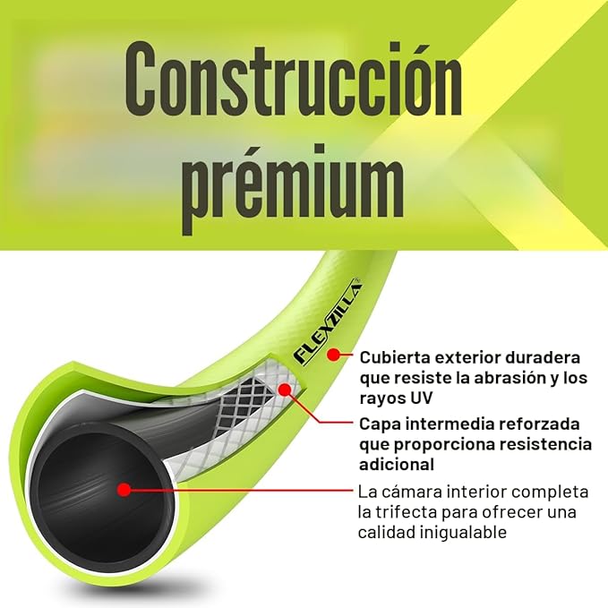 Flexzilla - HFZG550YW - Manguera de entrada para jardín, resistente, ligera, segura para agua potable