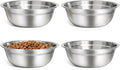 Tazones Perro Acero Inoxidable URPOWER Paquete 4, 8 Pulgadas - 50 oz Tazones Mascotas Reforzados Duraderos Comida Agua, Compatibles Soporte Tazones Perro Elevado