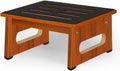 Taburete Escalón de Madera para Cama | Patas Antideslizantes | Capacidad 204 kg | Fácil de Armar | Café Rústico