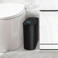 Papelera de Baño TIPGO con Sensor de Movimiento Automático | 9.7L Sin Contacto | Tapa Hermética | Plástico Delgado | Baño Dormitorio Oficina | Color Negro | 1 Unidad