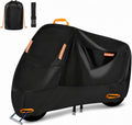 FALTA LA CUERDA-Funda para motocicleta pequeña de 300D de alta resistencia, Seceles, para todas las estaciones, resistente al agua, para protección exterior, con orificio y bolsa de almacenamiento. Se adapta a motocicletas de hasta 72 pulgadas