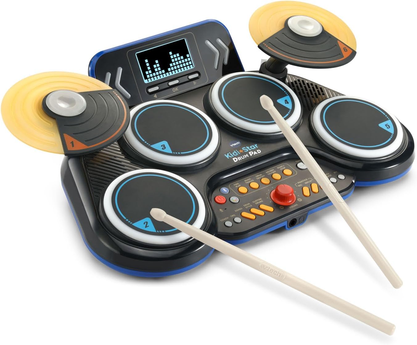 Batería Electrónica para Niños VTech Kidi Star Drum Pad – Color Negro