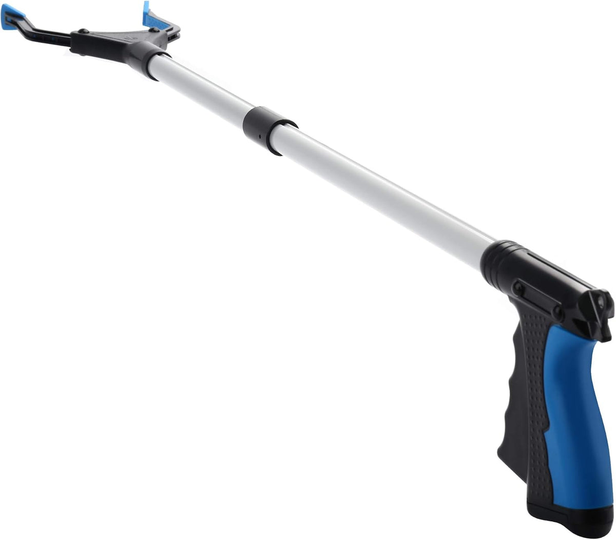 Pinza Alcanzadora 32" para Adultos Mayores — Herramienta Liviana de Agarre para Recoger Basura y Objetos (Azul)