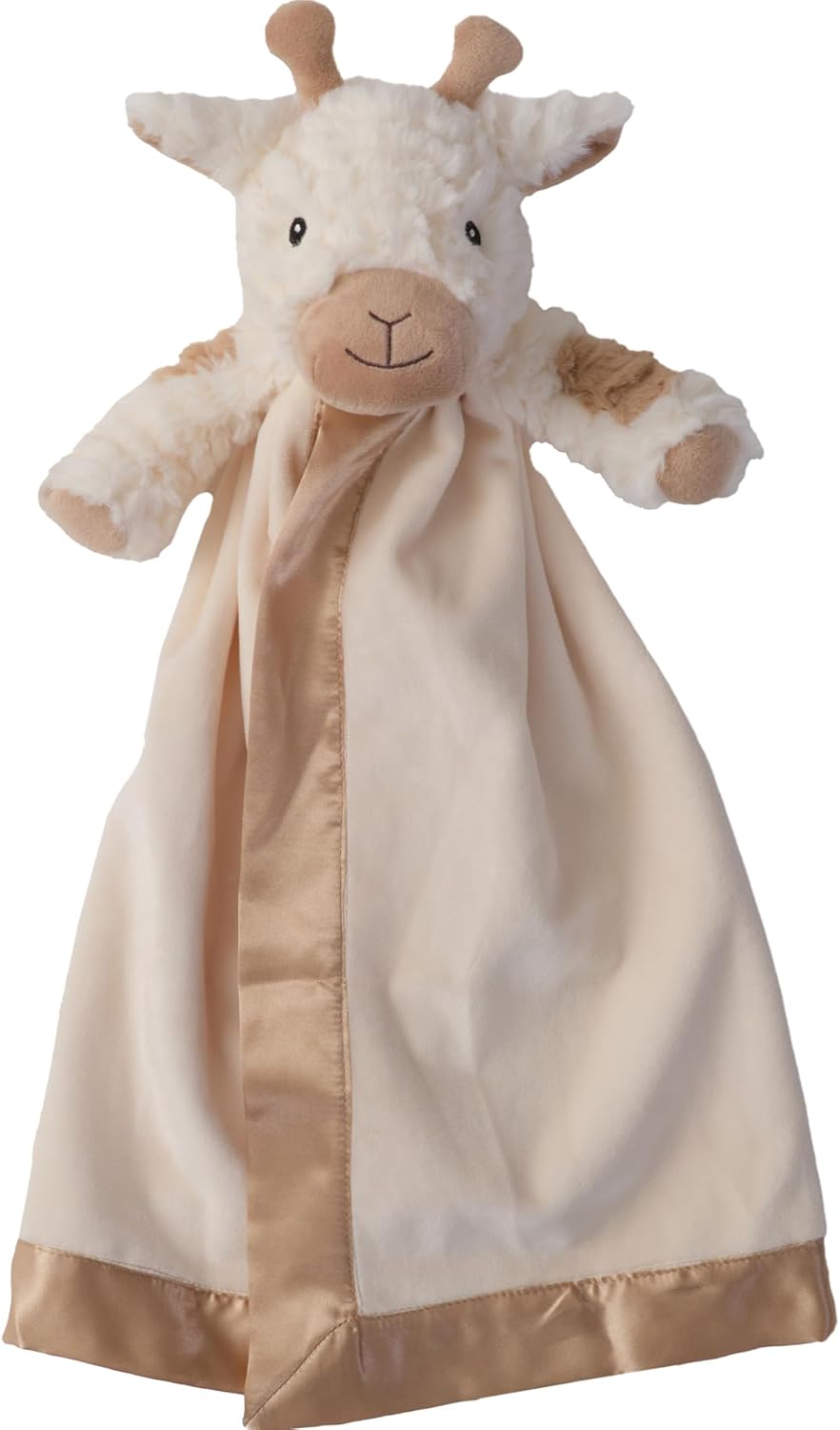 Bearington Lil Lofty Manta de Apego Jirafa | Peluche Suave 46cm Manta de Seguridad para Bebe Recien Nacido Ninos y Ninas