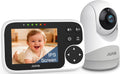 Monitor de Bebe JUAN con Camara y Audio | Sin WiFi 100% Privado | Bateria de 3500mAh | Alcance de 1000 pies | Pan-Tilt-Zoom Remoto | Vision Nocturna Nitida | Comunicacion Bidireccional
