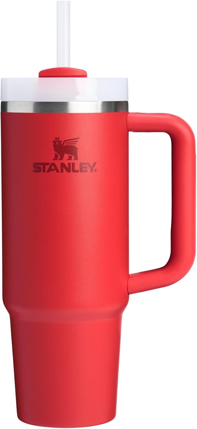Vaso Térmico Stanley Quencher H2.0 30oz con Asa y Pitillo – Tapa FlowState 3 Posiciones
