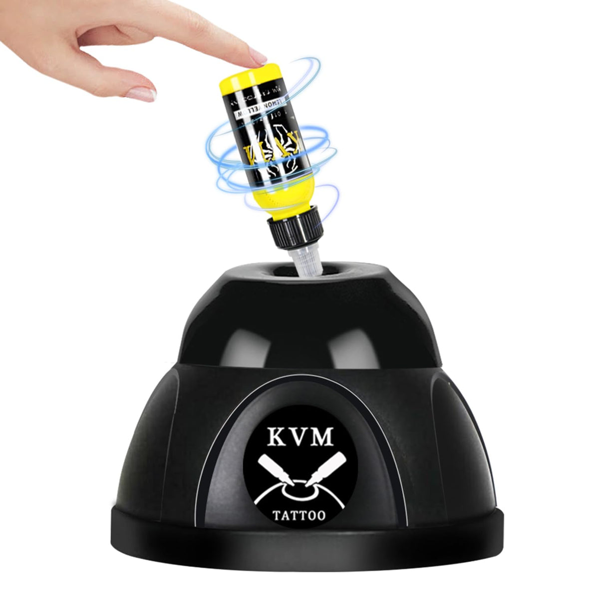 Mini mezclador de vórtice para tinta de tatuaje, mezclador de pigmentos, mezclador potente con remolino para pigmentos acrílicos, esmalte de uñas, rímel y adhesivos.