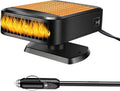 Calefactor portátil para coche, calefactor de 12 V, calefactor portátil de 120 W para coche con modos de calefacción y refrigeración 2 en 1 para calentamiento rápido y descongelación, calefactor de parabrisas para invierno.