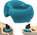 Almohada de masaje propensa de espuma viscoelástica, almohada ergonómica para mesa de masaje, dormir en casa y recuperación poscirugía, cómoda boca abajo para dormir y uso en el spa (azul Klein)
