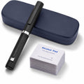 Pluma de péptidos de 60 unidades, plumas de péptidos V2 reutilizables para cartuchos de 3 ml - Uso diario con émbolo suave y estuche de viaje, compatibilidad universal, incluye 50 toallitas de preparación, color negro.