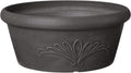 Maceta Bulb Pan Arcadia Garden Products 8"x3" Carbón Oscuro — Compuesto Plástico, Piedra y Madera